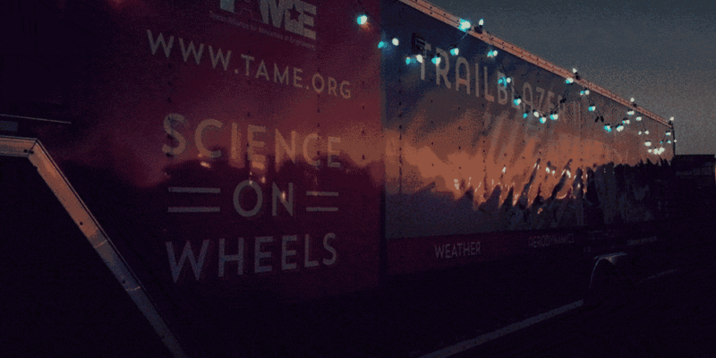TAME Trailblazer Mobile Science Museum Animated Christmas Lights
