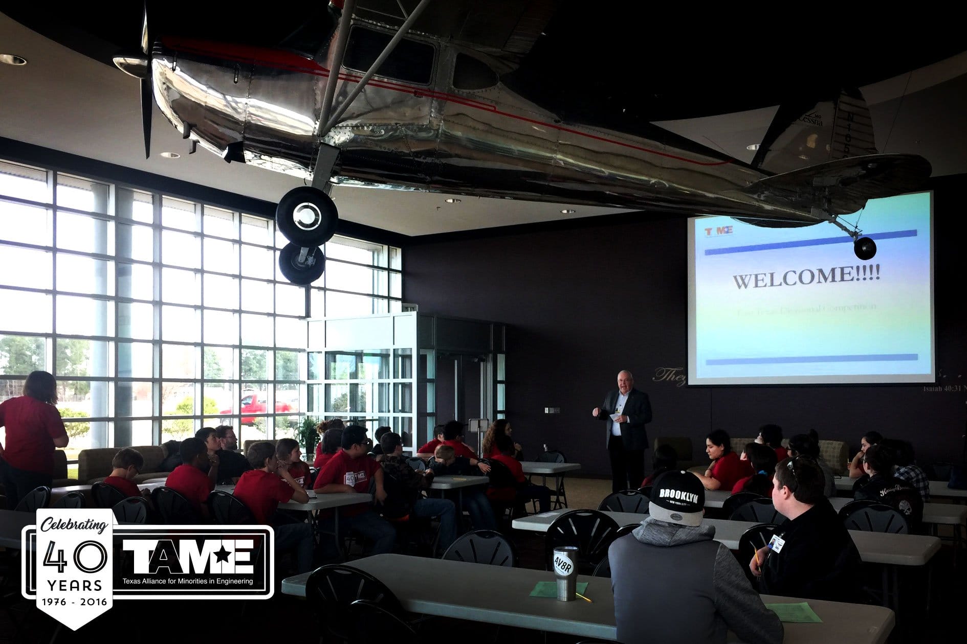 The 2017 TAME East Texas STEM Competition was hosted at the Abbot Aviation Center of LeTourneau University at the East Texas Regional Airport on Saturday January 27, 2017. The event, held free of cost to participants, brought together student competitors (grades 6-12) from across the region. 