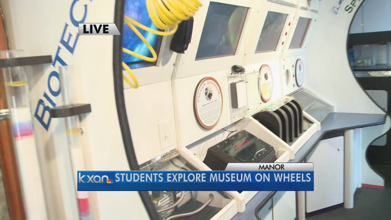 Students explore museum on wheels